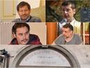 Da sinistra: Gianni Salesi (PD), Fulvio Fellegara (candidato sindaco), Fabio Ormea (Progetto Comune), Roberto Rizzo (M5S)