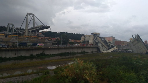 Il ponte &quot;Morandi&quot; un anno fa