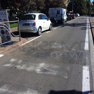 Sanremo: ad una settimana dalla gara di skiroll non sono ancora stati risistemati i dossi in corso Trento Trieste