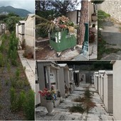 Le immagini dal cimitero di Valle Armea