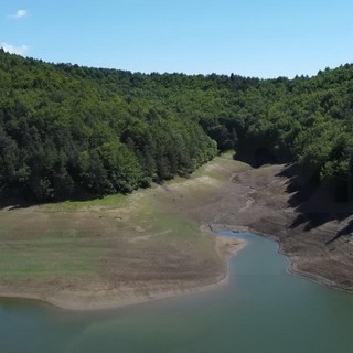 Il livello dell'acqua alla diga di tenarda