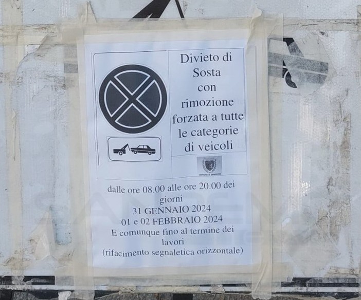 Sanremo: proteste per la segnaletica orizzontale in via D'Annunzio, i residenti chiedono prima gli asfalti