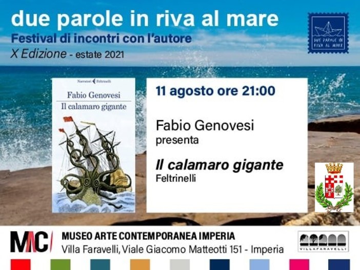 Imperia: mercoledì doppio appuntamento a villa Faravelli con “Due parole in riva al mare”