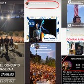 Alcuni screenshot dai canali social del Comune di Sanremo