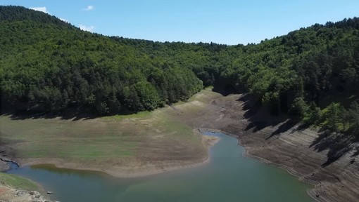 Il livello dell'acqua alla diga di tenarda