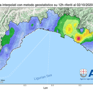 Perché allerta rossa su tutta la Liguria tranne che la costa fra Genova e Savona? Risponde l'Arpal