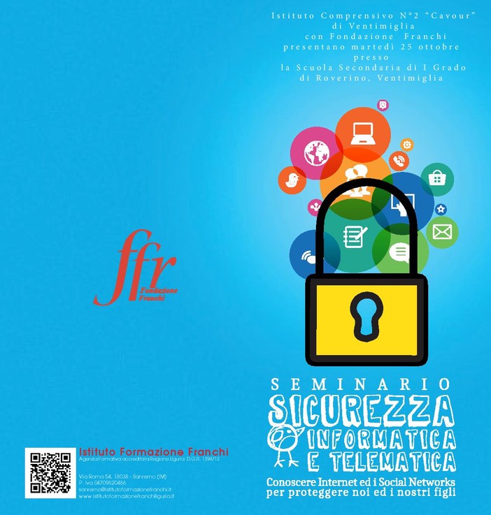 Ventimiglia: martedì prossimo, Seminario gratuito sull’uso sicuro di Internet, Cyberbullismo e la Scuola Digitale