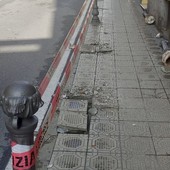 Sanremo: nuovo 'filotto' di dissuasori in via Zeffiro Massa (foto)
