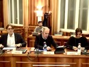 In fondo, dietro i consiglieri comunali, Daniele Festa neo presidente del consiglio comunale di Taggia.