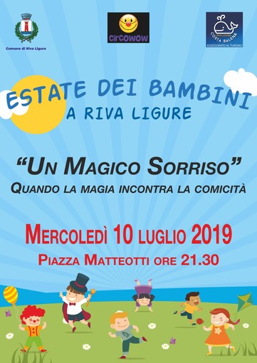 Riva Ligure: parte oggi la rassegna 'Estate dei bambini', Benza &quot;Eventi sempre nuovi per turisti e residenti&quot;