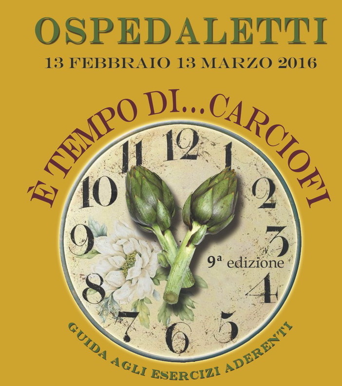 Ospedaletti: 'E' tempo di... carciofi', doppia iniziativa in programma per domenica