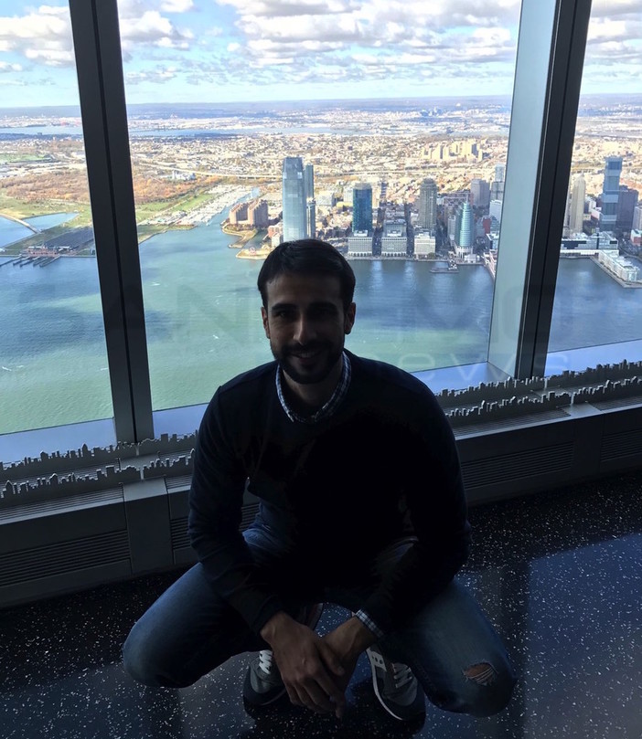 Emanuele Capelli sul One World Observatory a New York