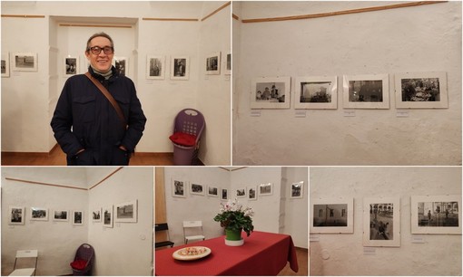 &quot;Attimi per sempre&quot;, foto in bianco e nero di Enzo Giordano in mostra a Bordighera (Foto e video)