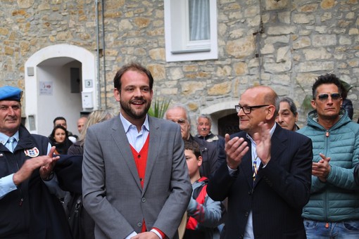 Marcello Menegatto nel momento della proclamazione