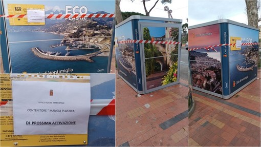 Eco plastic, a Ventimiglia arriva un compattatore per le bottiglie di plastica (Foto)