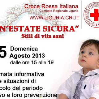 Vallecrosia: domenica un pomeriggio con la Croce Rossa di Bordighera ai bagni 'Oasi'