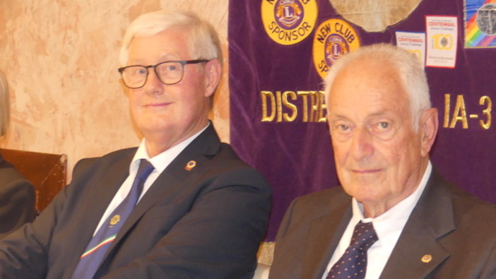 Diano Marina: il Lions Club ha incontrato il Governatore del Distretto 108Ia3 Erminio Ribet