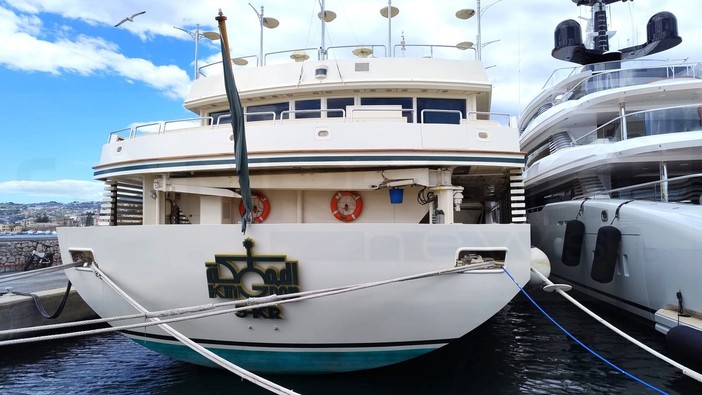 Sanremo: l'ex yacht di Donald Trump ormeggiato a Portosole, ora è di un emiro saudita (Foto)