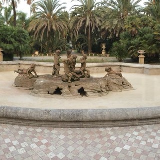 Sanremo: ripulita e riportata al suo splendore la fontana dei giardini di Villa Ormond (Foto)