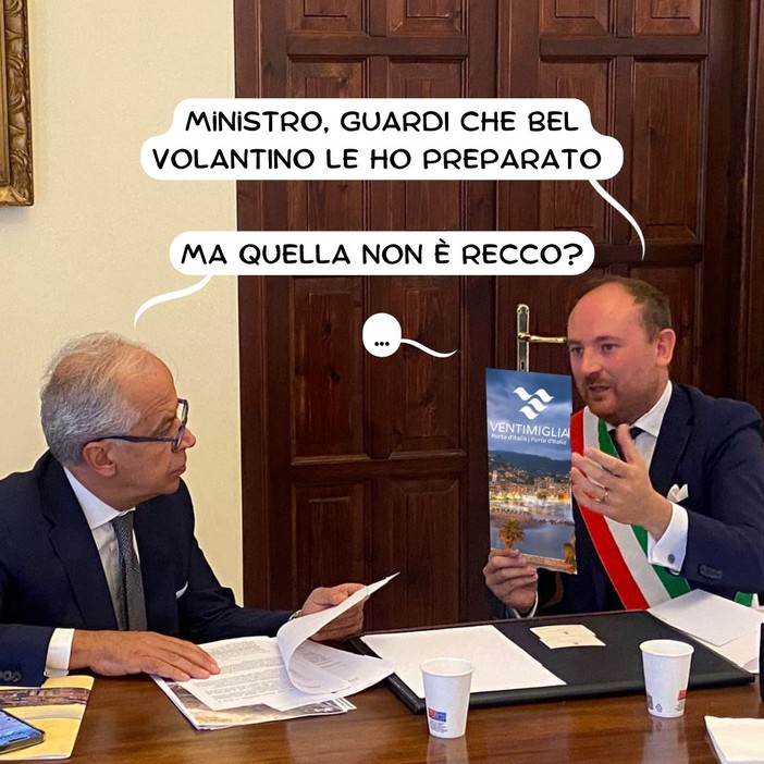 Recco scambiata per Ventimiglia nella campagna del Comune, il caso diventa una &quot;barzelletta&quot; a fumetti