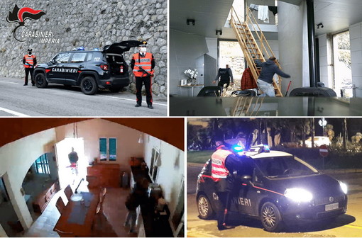 Ventimiglia: per furti in abitazioni, tre italiani arrestati dai carabinieri (foto e video)