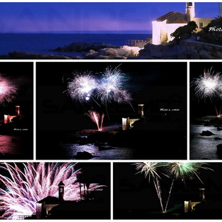 Bordighera: con la 'magia' dei fuochi d'artificio sono terminati i festeggiamenti per Sant'Ampelio (Foto)