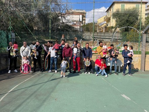 Sanremo: giochi e tanto divertimento ieri per i bambini di Villa Peppina con la Festa del Papà (Foto)