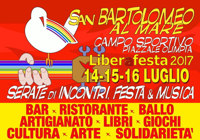 San Bartolomeo al Mare: da venerdì a domenica la festa provinciale di Rifondazione Comunista