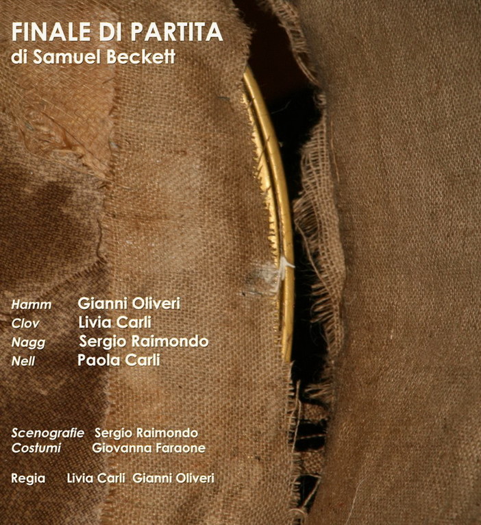 Imperia: domani alle 21 alla 'Talpa e l'orologio' lo spettacolo 'Finale di partita' di Samuel Beckett