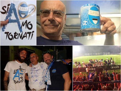 Sanremo: la Spal torna in Serie A, grande festa per il consigliere-ultrà Federico Carion: “È stato commovente, per i ferraresi è più di una squadra di calcio” (Foto)