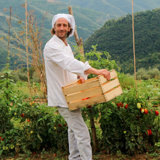 Federico Lanteri lo chef contadino: &quot;Ho scelto di lasciare la costa per andare a Pigna in val Nervia”