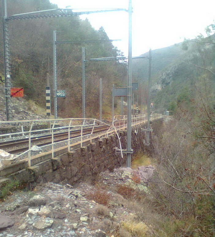 Dopo la frana di Natale, la ferrovia in valle Roya non riaprirà pare sino al 7 gennaio