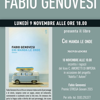 Imperia: oggi pomeriggio alla libreria Mondadori l'incontro con Fabio Genovesi 'Premio Strega Giovani 2015'