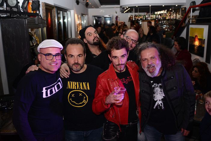 Steve Foglia con la sua band alla presentazione del disco “Never Give Up”