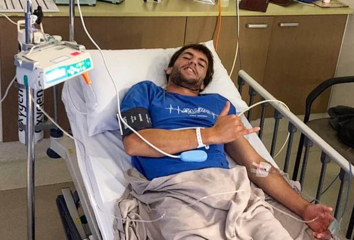 Incidente per il campione bordigotto di windsurf Federico Infantino: grosso rischio ma ora sta meglio