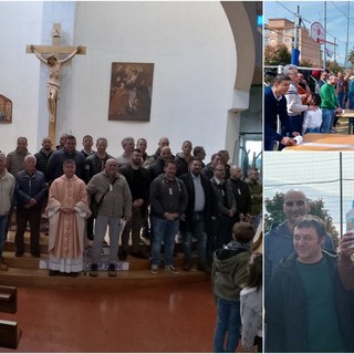 Vallecrosia, giorno di san Giuseppe: sfida tra papà alla parrocchia di San Rocco (Foto e video)