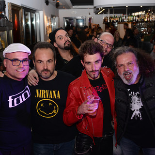 Steve Foglia con la sua band alla presentazione del disco “Never Give Up”