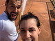 Dopo due mesi di 'lock down' Fabio Fognini torna ad allenarsi ad Arma di Taggia con la moglie Flavia Pennetta