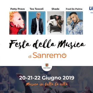 Dal 20 al 22 giugno prossimi a Sanremo la 'Festa della Musica': ben 16 i 'set' nel cuore della città