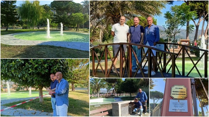 Ventimiglia: torna il laghetto ai giardini ‘Tommaso Reggio’, in arrivo anche un minigolf (Foto e video)