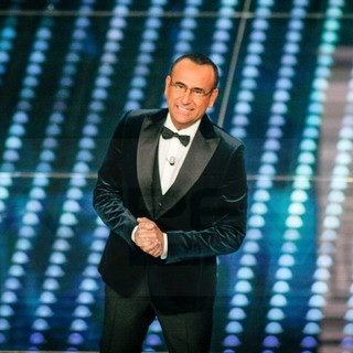 Carlo Conti al Festival di Sanremo nel 2017