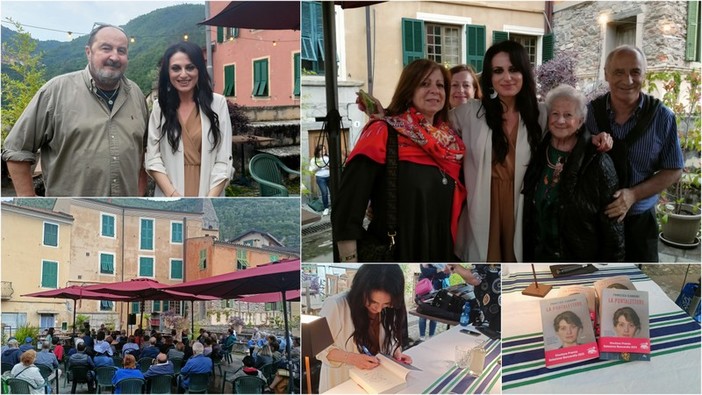 Francesca Giannone presenta 'La Portalettere' e incontra i parenti di Anna: &quot;Pigna mi ha accolta calorosamente&quot; (Foto e video)
