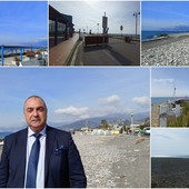 Fabio Perri: &quot;Investimenti e interventi per le spiagge. Basta abbandoni, Vallecrosia merita un litorale curato&quot; (Foto e video)