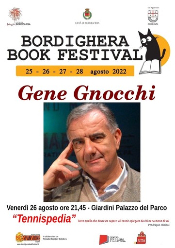 Entra nel vivo la 9ª edizione del Bordighera Book Festival: questa sera Gene Gnocchi ai giardini del Palazzo del Parco
