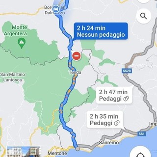 Ventimiglia: se Google Maps ti suggerisce di passare dal Colle di Tenda per tornare a Cuneo