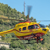 Pontedassio, ciclista cade sulla strada provinciale: si alza in volo l'elisoccorso