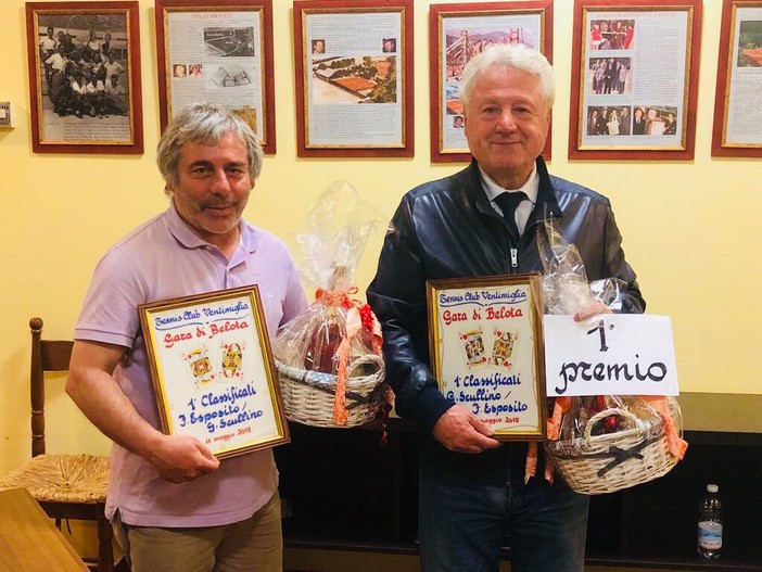 Ventimiglia: Gaetano Scullino e Francesco Esposito vincono la gara di Belotta del TC frontaliero (Foto)