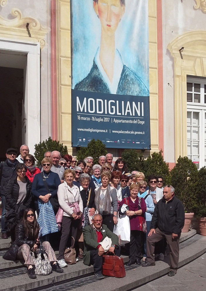 Gita a Genova per il Centro Culturale Tabiese, visita alla mostra di Modigliani a Palazzo Ducale (Foto)