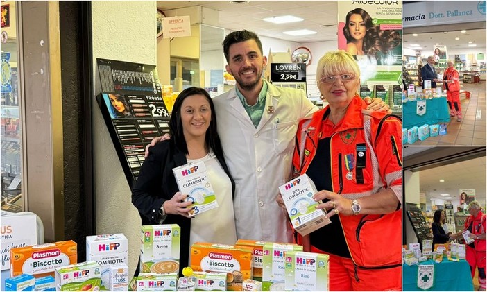 Giornata solidale a Ventimiglia, un successo la raccolta di prodotti di prima necessità per bambini (Foto e video)