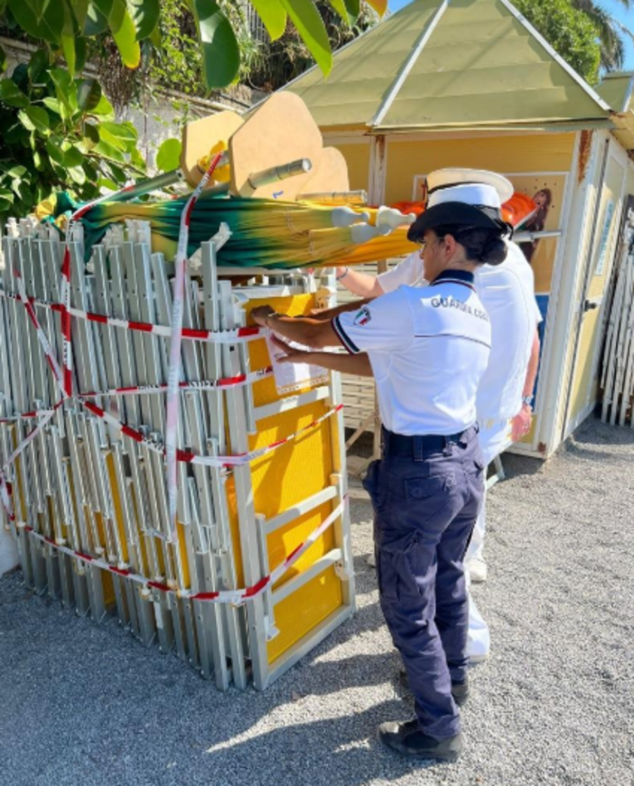 Abusi sul demanio marittimo, la guardia costiera restituisce a Sanremo un'area di 1000 mq (Foto)